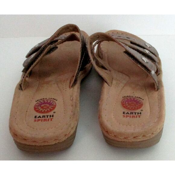 Earth Spirit Women's Adjustable Strap Slide Sandals Size 8M - Picture 4 of 11